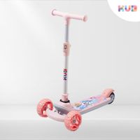 Scooter Kub Fantasy para Niños Niñas Original Resistente Plegable Rosado