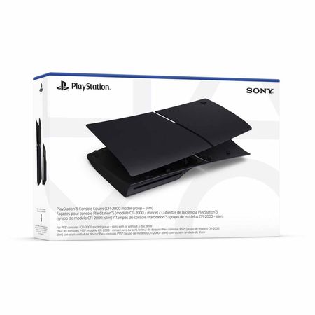 Cover Para Playstation 5 Slim Con Ranura De Disco Negro Midnight