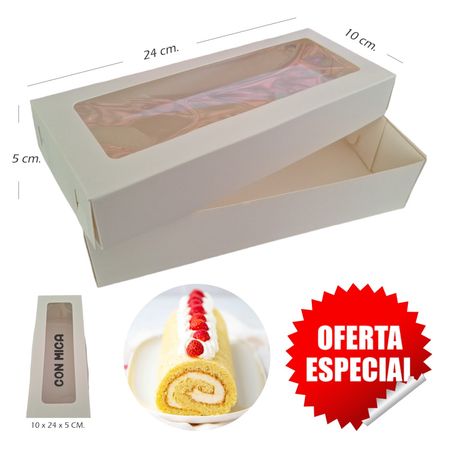 50 Cajas de Pionono Keke Ingles de 24 cm. de Largo