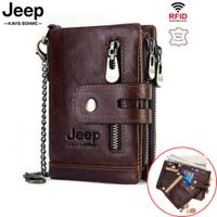 Billetera Jeep - Kavis de Cuero Vacuno BP829 Café