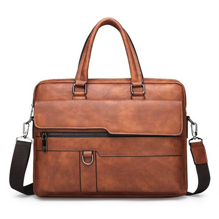 Bolso De Trabajo Maletin Elegante Para Ordenador Mochila Oficina Laptop - CAFÉ MAL1188811