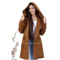 Chaqueta Larga para Mujer - Moda casual Color Camell
