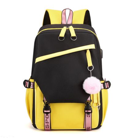 Mochila para Laptop con Carga USB y Conector para Auriculares 665 Amarillo