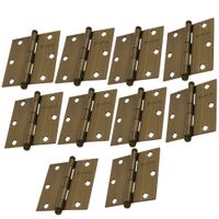Bisagra cuadrada 3-1/2"" acero latonado, Hermex, Pack 10 piezas