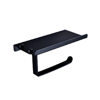 Porta Rollo de papel Higiénico Acero y Celular ADB6209-01 Acero Inoxidable Negro