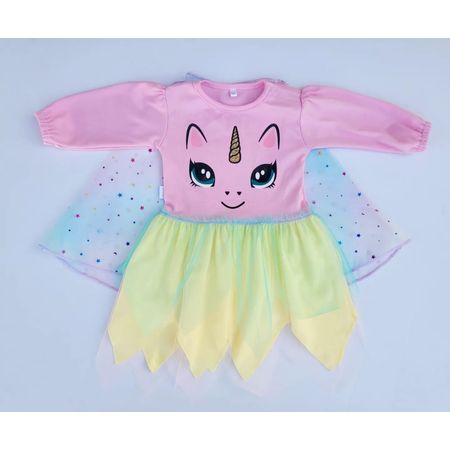 Vestido BABYLI bebe Unicornio 6-9M