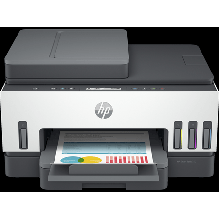 Impresora Multifuncional HP Smart Tank 750 (6UU47A) Tinta Continua Color Wi-Fi Dúplex y ADF