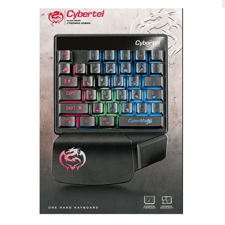 TECLADO GAMER  UNA MANO ELEKTRON CBX K221 RAINBOW CYBERTEL TECLADO GAMER ELEKTRON UNA MANO ELEKTRON CBX K221 RAINBOW