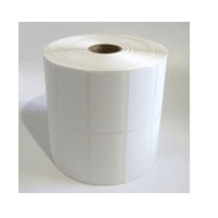 Etiquetas Adhesivas Transferencia Termica  5x2.5cm a dos columnas rollo x3000 unidades tuco de 1""