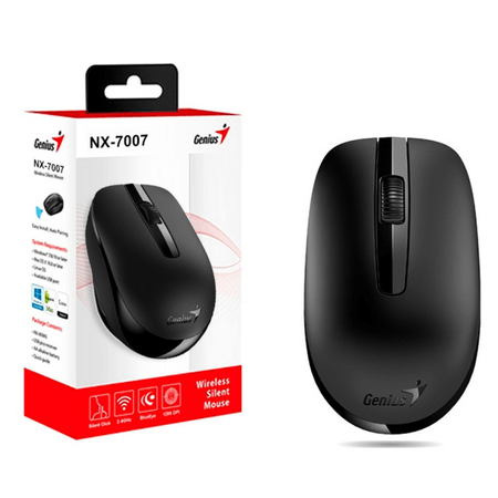 Mouse Inalámbrico Dpi 1200 Para Pc Y Laptop Marca Genius Nx-7007 Usb