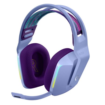 AUDÍFONO CON MICRÓFONO INALÁMBRICO LOGITECH G733 LIGHTSPEED LAVANDA Audifono con Microfono Inalámbrico Logitech G733 Lightspeed Lavanda