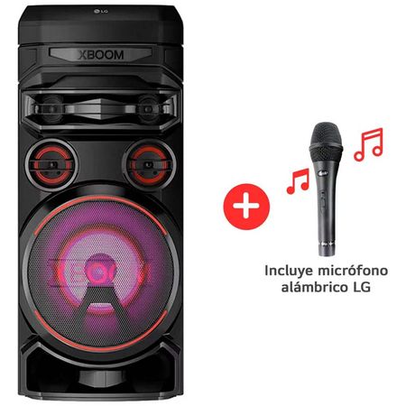 Torre de Sonido LG XBOOM con Bluetooth y Karaoke RNC7 + Microfono