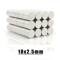 Imanes De Neodimio Modelo Disco 10mmx2.5mm Pack 20 unds