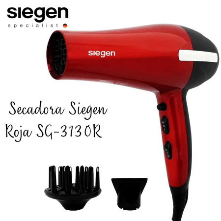 Secadora Siegen Ion Pro Profesional SG3130R - Rojo