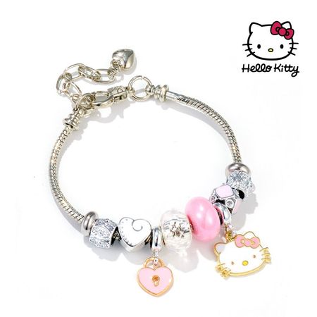 Pulsera Brazalete Cara Rosa Hello Kitty