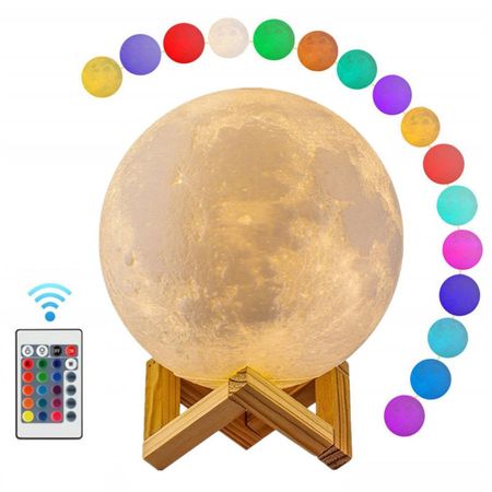 Lámpara luna 3D MOD14 led multicolor con bateria