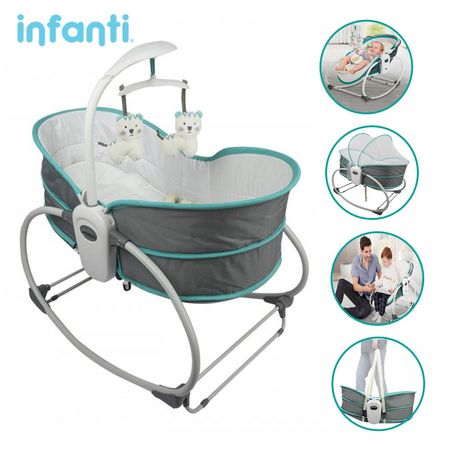 Silla Nido 5 en 1 Infanti ROCKER 6537 Verde : Silla Ni5 en 1 Infanti ROCKER 6537 Verde