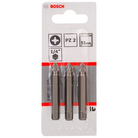 Bosch Punta Pozidriv 2X50mm 3 Unidades