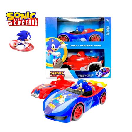 Juguete Set de Carros a Fricción SONIC con Luces y Musical