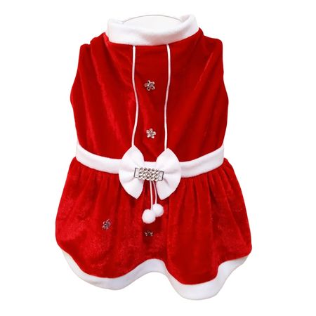 Vestido Navideño Mama Noela para Perros / Gatos Talla 4