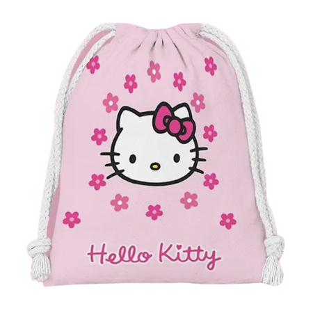 Mochila con cordón Hello Kitty - Rosado