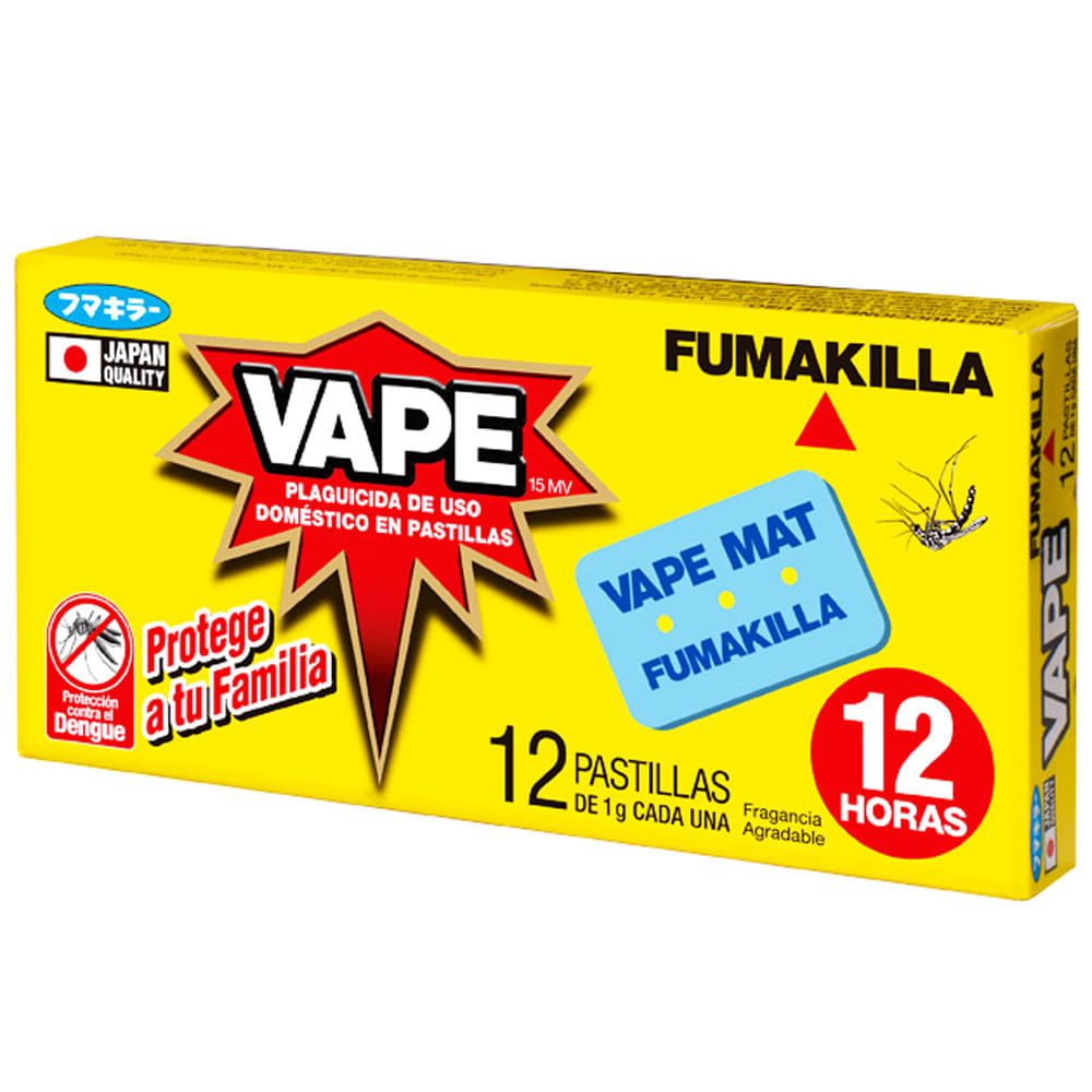 Insecticida VAPE Pastilla Verde Caja 12un