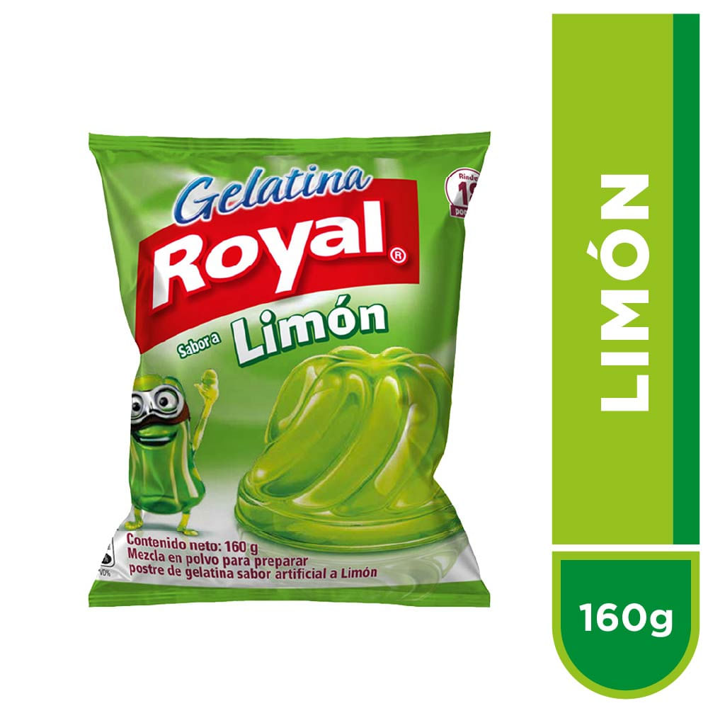 Gelatina ROYAL Sabor a Limón Bolsa 160g