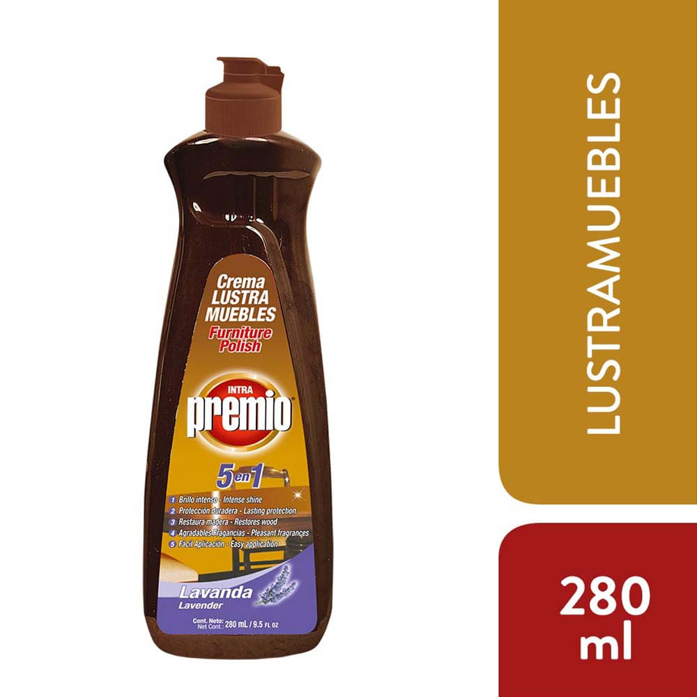 Limpiador Madera PREMIO Lustramueble Lavanda Botella 300ml