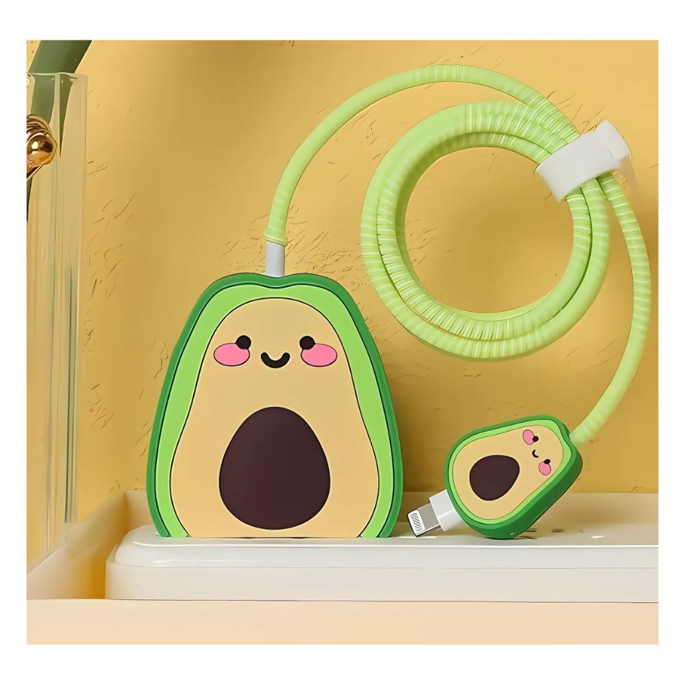 Funda Protectora Aguacate Animados 3D para iPhone 18w 20w