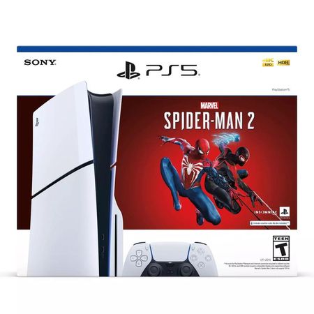 Consola SONY Playstation 5 Slim 1TB Lector de Discos + Juego Spiderman 2