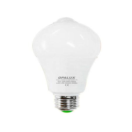 Foco Led Blanco 12w Con Sensor De Movimiento Opalux St-461b