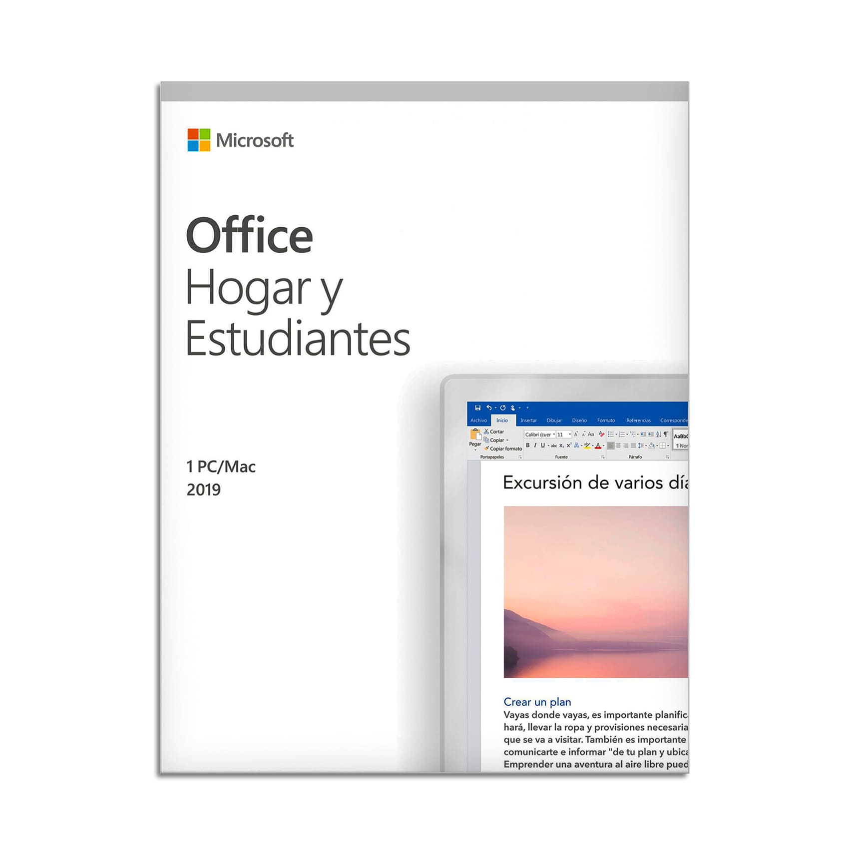 Microsoft Office Home & Student 2019 Lic. ESD Print Windows iOS Multi Idioma - 79G-05010L