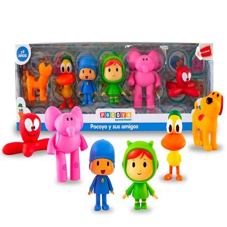 Set de Figuras Articulables Pocoyo y sus Amigos 6pcs