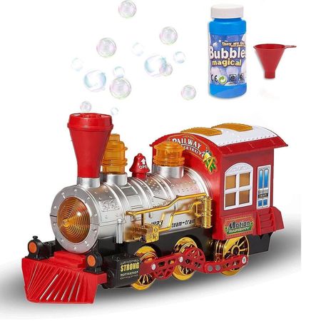 Juguete Tren Eléctrico con Luces y Burbuja B968A