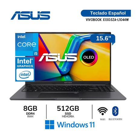 Laptop Asus Intel Core i5-1235U 8GB RAM 512GB SSD OLED 15.6