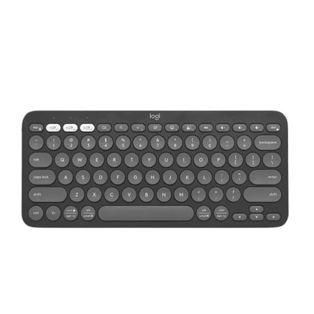 Teclado Logitech Bluetooth Multidispositivo Pebble Keys 2 K380s Negro