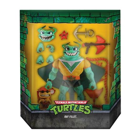 Figura de Accion Super7 Ray Fillet Teenage Mutant Ninja Turtles Ultimates Wave 5