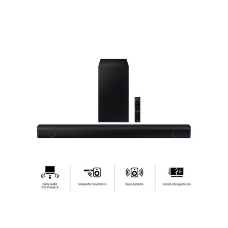 Soundbar Samsung 410 Watts con Bluetooth HW-B550 - Negro