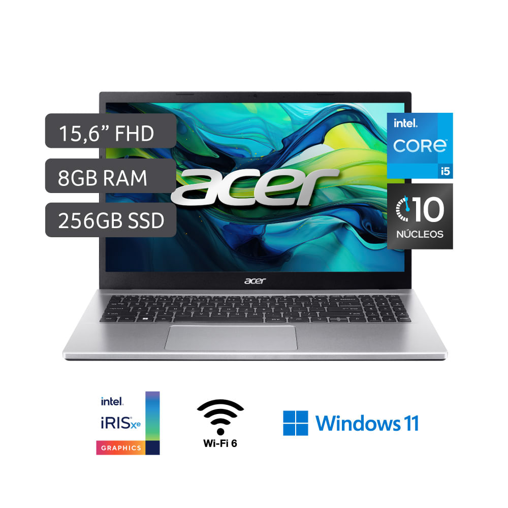 Laptop ACER Aspire 3 A315-59-57Q9 15.6"" Intel Core i5 12va generación 8GB 256GB SSD