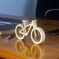 Adorno de Wisnu Bicicleta de Madera 16x9x2 cm