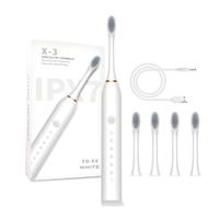 Cepillo Dental Electrico Limpieza Bucal Recargable Niños Adultos Blanco