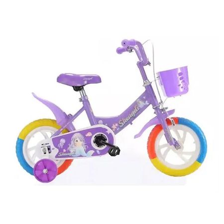 Bicicleta Para Niña Infantil Kids Aro 12 Tri Morado AK | plazaVea ...