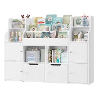 Estante Librero Juguetero Infantil Brandy Blanco Muebles Bonno