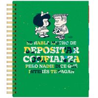 Cuaderno DGNOTTAS Espiralado A4 Tapa Dura Mafalda