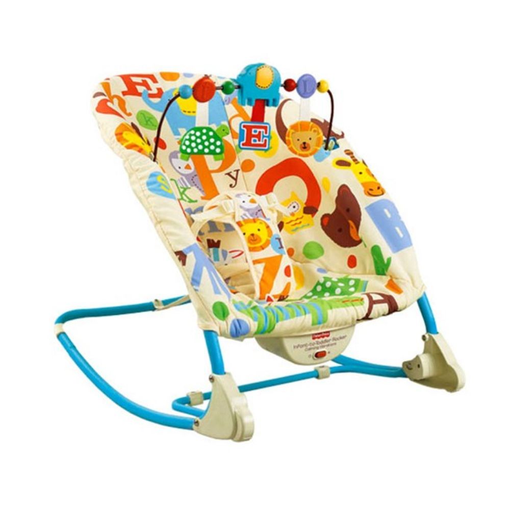 Silla Mecedora Hamaca Vibradora Musical Ibaby Multicolor plazaVea