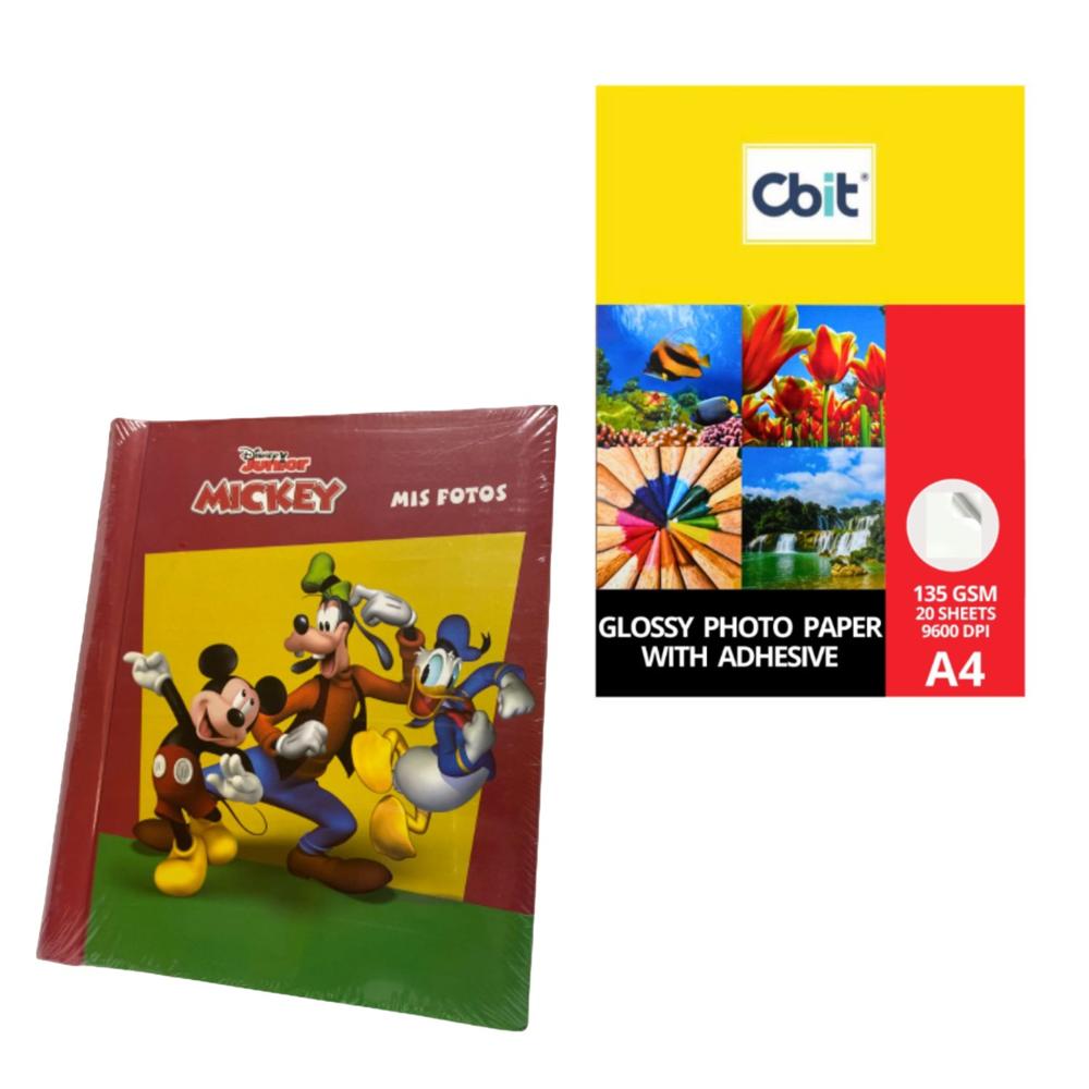 Album DMGD 40 fotos 18x26 cm y Papel Fotografico A4 20 hjs