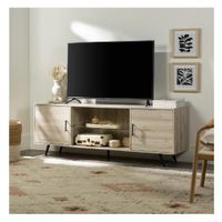 Mesa de TV Paracas 70"" TU MESITA Melamina 18mm color Roble 2 puertas