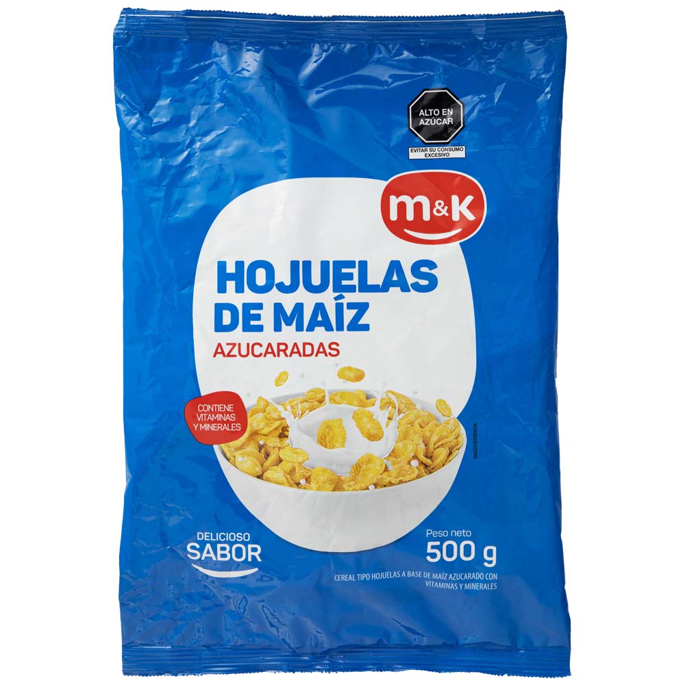 Cereal M&K Hojuelas Azucaradas Bolsa 500g