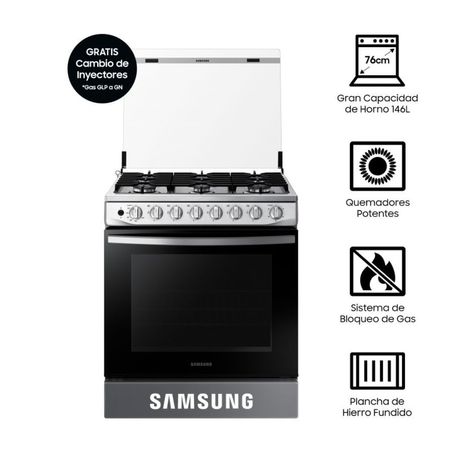 Cocina de pie Samsung a gas NX52T5311PS/PE