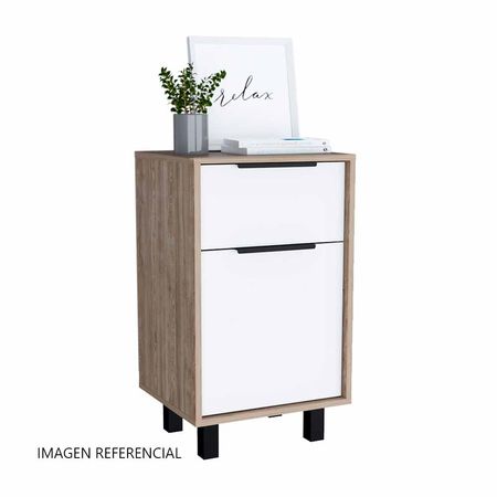 Velador Kaia Z-41 1 cajón 1 puerta Miel